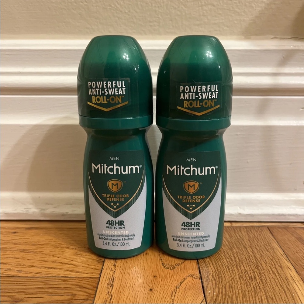 2 Pack - Mitchum Men Anti-Perspirant & Deodorant Roll-On Unscented 48 HR